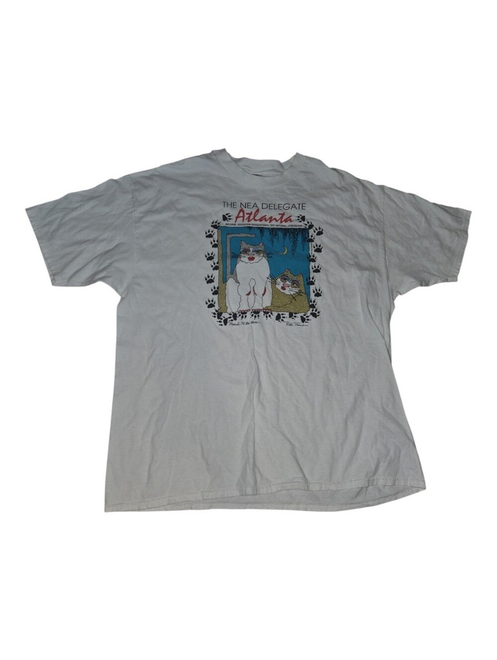 1997 NEA Delegate Atlanta T-shirt Size Xxl